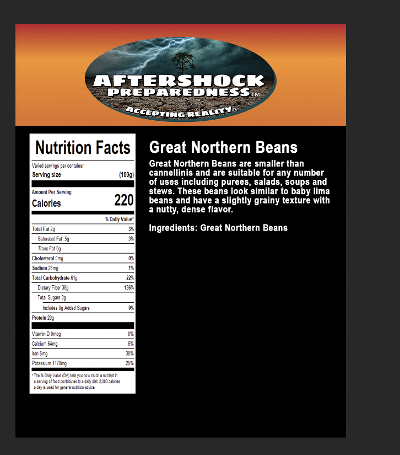 Great Northern Bean Bucket ( 14 bags)