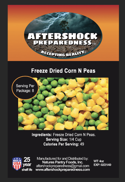 Freeze Dried Corn n Peas