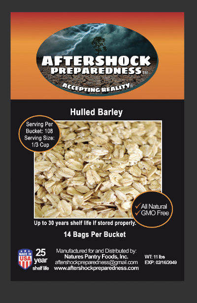Hulled Barley Flakes Bucket