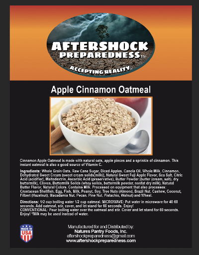 Apple Cinnamon Oatmeal