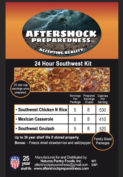 Southwest 24-hour Emergency Food Supply