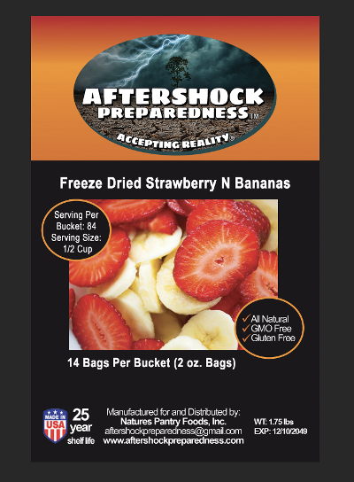 Freeze Dried Strawberries & Bananas