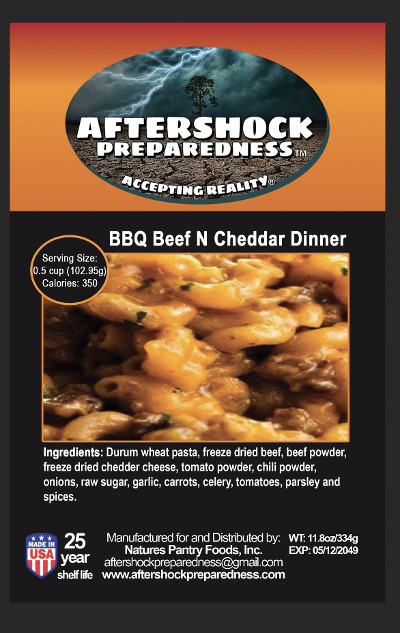 BBQ Beef N Cheddar Meal